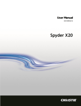 Christie Spyder User manual