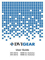 DVIGear HDMI 2x1 Switcher User manual