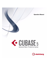 Steinberg Cubase Studio 5.0 User manual