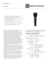 Electro-Voice ND96 User manual