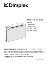 Dimplex DFR2551L Owner's manual