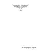 Aston Martin DB9 OBD II- Diagnostic User manual