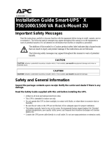 APC SMX1500RM2U User manual