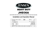 Jensen JHD36AB User manual