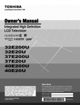Toshiba 37E200U Owner's manual