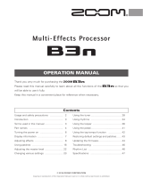 Zoom B3n Owner's manual