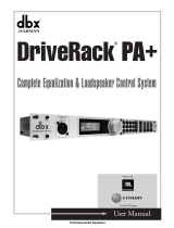 dbx DriveRack PA+ Owner's manual