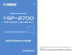 Yamaha YSP-2700 Reference guide