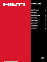 Hilti PPA 20 Operating instructions