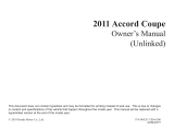 Honda Accord Coupe Owner's manual