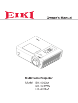 Eiki EK-400XA User manual