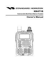 Standard Horizon HX471S Owner's manual