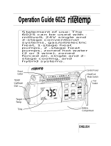 RiteTemp 6025 Operating instructions