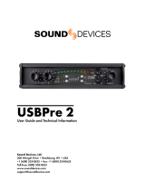 Sound Devices USBPre 2 Owner's manual