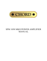 Chord SPM 1050 Mk. II User manual