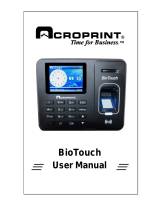 Acroprint BioTouch Time Clock User manual