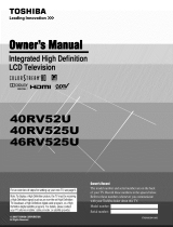 Toshiba 40RV525U Owner's manual