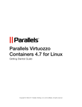 Parallels Virtuozzo Virtuozzo Containers 4.7 Linux Quick start guide