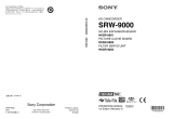 Sony SRW-9000 User guide