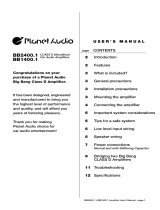 Planet Aaudio BB2400.1 User manual