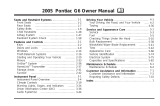 Pontiac 2005 G6 Owner's manual