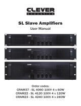 Clever Acoustics CRAM37-SL 4060 100V 4 x 60W User manual