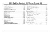 Cadillac ESCALADE EXT 2010 Owner's manual