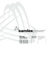 Samlexpower PSE-24125A Owner's manual