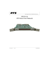 RTS Rvon-16 User manual