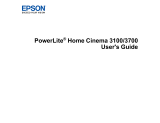 Epson PowerLite Home Cinema 3700 User manual