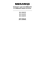 SignaMax10/100 to 100FX Industrial Media Converters