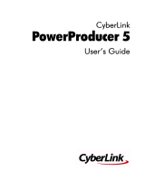 CyberLink PowerProducer 5 Owner's manual