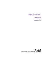 Avid DS Nitris 7.0 User manual