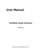 SIGLENT SDM3065X 6 ½ Digits Dual-Display Digital Multimeter User manual