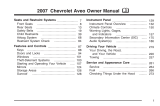 GMC Aveo User manual