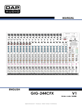 DAP Audio D2288 User manual