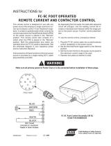 ESAB FC-5C Foot Operated Remote Current and Contactor Control User manual