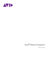 Avid Motion Motion Graphics 2.5 User guide