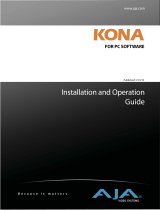 AJA KONA LH/LHe Installation and Operation Guide