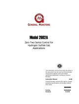 General Monitors 2602A Zero Two Series Control Module for H2S Applications Owner's manual