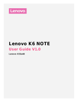 Lenovo K6 Note Operating instructions