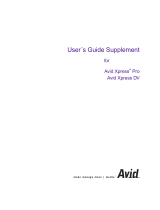 Avid Xpress DV 4.0 User guide