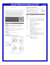 Casio 5427 Quick start guide