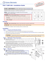 Extron FOX T UWP 302 User manual