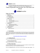 Ambient Weather WS-HT350 User manual