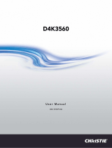 Christie D4K3560 User manual