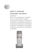 AT&T CL80115 User manual