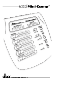 dbx MC6 Owner's manual