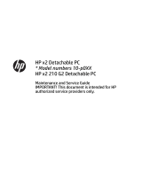 HP x2 210 G2 Detachable PC User guide