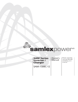 Samlexpower SAM-1500C-12 Owner's manual